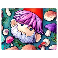 Sacred Mushroom Art Premium Plush Fleece Blanket (extra Small)