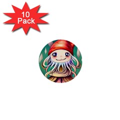 Toadstools For Charm Work 1  Mini Buttons (10 pack) 