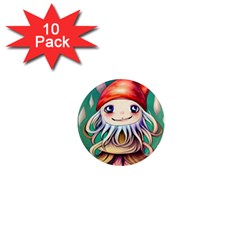 Toadstools For Charm Work 1  Mini Magnet (10 pack) 