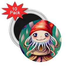 Toadstools For Charm Work 2.25  Magnets (10 pack) 