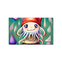 Toadstools For Charm Work Sticker Rectangular (10 pack)