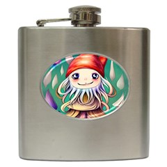 Toadstools For Charm Work Hip Flask (6 oz)