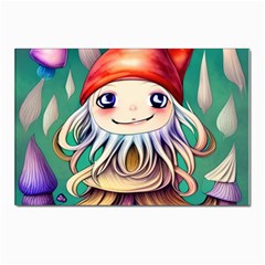 Toadstools For Charm Work Postcard 4 x 6  (Pkg of 10)