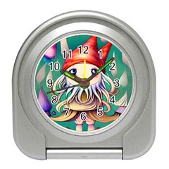 Toadstools For Charm Work Travel Alarm Clock