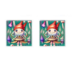 Toadstools For Charm Work Cufflinks (Square)