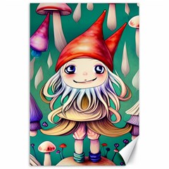 Toadstools For Charm Work Canvas 24  x 36 