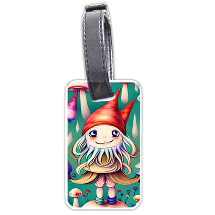 Toadstools For Charm Work Luggage Tag (one side)