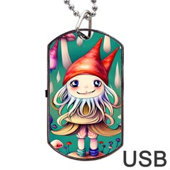 Toadstools For Charm Work Dog Tag USB Flash (Two Sides)