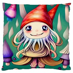 Toadstools For Charm Work Large Cushion Case (One Side)