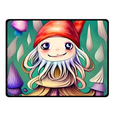 Toadstools For Charm Work Fleece Blanket (Small)