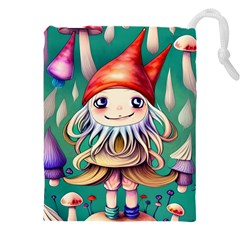 Toadstools For Charm Work Drawstring Pouch (4XL)