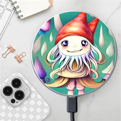 Toadstools For Charm Work Wireless Fast Charger(White)