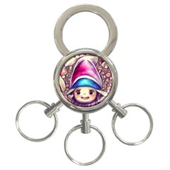 Magic Mushrooms For Conjuring 3-ring Key Chain by GardenOfOphir