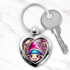 Magic Mushrooms For Conjuring Key Chain (heart) by GardenOfOphir