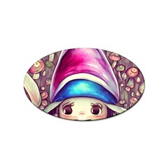 Magic Mushrooms For Conjuring Sticker (oval) by GardenOfOphir