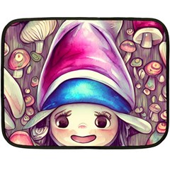 Magic Mushrooms For Conjuring Fleece Blanket (mini) by GardenOfOphir