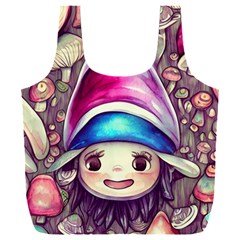 Magic Mushrooms For Conjuring Full Print Recycle Bag (xxl) by GardenOfOphir