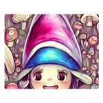 Magic Mushrooms For Conjuring One Side Premium Plush Fleece Blanket (Large) 80 x60  Blanket Front