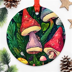 Sacred Mushrooms For Necromancy Ornament (round) by GardenOfOphir