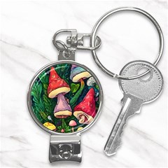 Sacred Mushrooms For Necromancy Nail Clippers Key Chain by GardenOfOphir