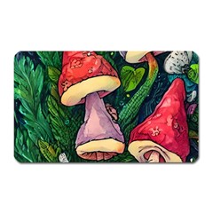 Sacred Mushrooms For Necromancy Magnet (rectangular) by GardenOfOphir