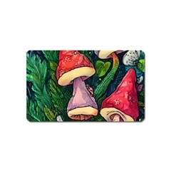 Sacred Mushrooms For Necromancy Magnet (name Card) by GardenOfOphir