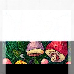 Sacred Mushrooms For Necromancy Rectangular Jigsaw Puzzl by GardenOfOphir