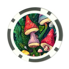 Sacred Mushrooms For Necromancy Poker Chip Card Guard (10 Pack) by GardenOfOphir