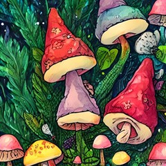 Sacred Mushrooms For Necromancy Play Mat (rectangle) by GardenOfOphir