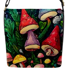 Sacred Mushrooms For Necromancy Flap Closure Messenger Bag (s) by GardenOfOphir