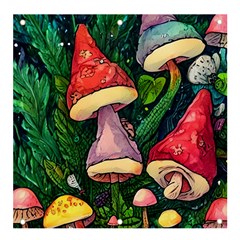 Sacred Mushrooms For Necromancy Banner And Sign 4  X 4  by GardenOfOphir