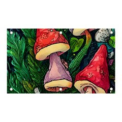 Sacred Mushrooms For Necromancy Banner And Sign 5  X 3  by GardenOfOphir