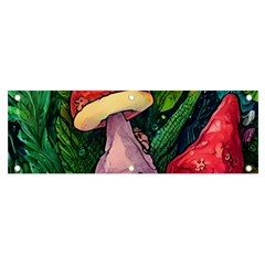 Sacred Mushrooms For Necromancy Banner And Sign 6  X 2  by GardenOfOphir