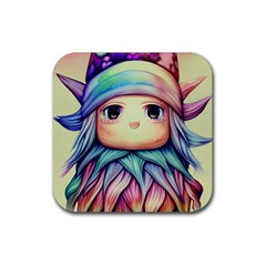 Spell Mojo Enchantress Rubber Coaster (square) by GardenOfOphir