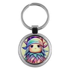 Spell Mojo Enchantress Key Chain (round) by GardenOfOphir