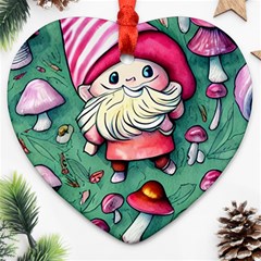 Glamour Enchantment Wizard Heart Ornament (two Sides) by GardenOfOphir