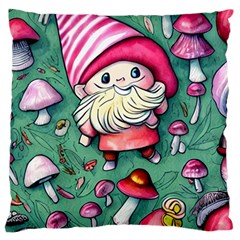 Glamour Enchantment Wizard Large Premium Plush Fleece Cushion Case (one Side) by GardenOfOphir