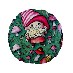 Glamour Enchantment Wizard Standard 15  Premium Flano Round Cushions by GardenOfOphir