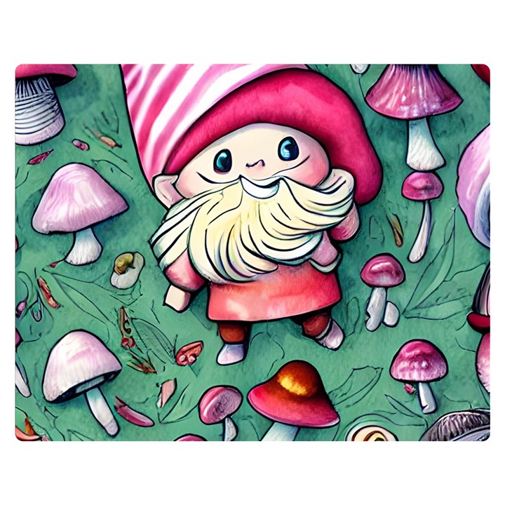 Glamour Enchantment Wizard One Side Premium Plush Fleece Blanket (Medium)