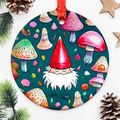 Mushrooms (228) Ornament (round) by GardenOfOphir