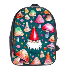 Mushrooms (228) School Bag (large) by GardenOfOphir