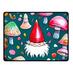 Mushrooms (228) One Side Fleece Blanket (Small) 50 x40  Blanket Front