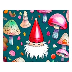 Mushrooms (228) Premium Plush Fleece Blanket (large) by GardenOfOphir