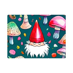 Mushrooms (228) One Side Premium Plush Fleece Blanket (mini)