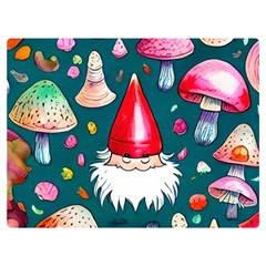 Mushrooms (228) One Side Premium Plush Fleece Blanket (extra Small)