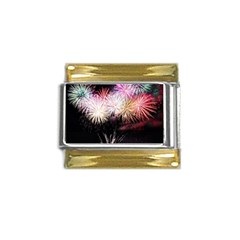 Firework Gold Trim Italian Charm (9mm) by artworkshop