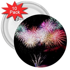 Firework 3  Buttons (10 Pack)  by artworkshop