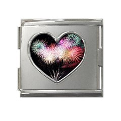 Firework Mega Link Heart Italian Charm (18mm) by artworkshop