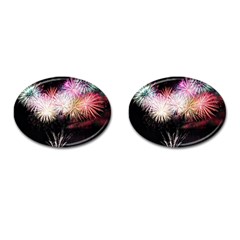 Firework Cufflinks (oval) by artworkshop