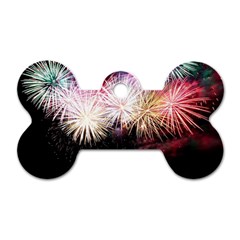 Firework Dog Tag Bone (two Sides) by artworkshop